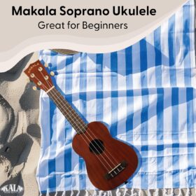 Kala Makala Classic Soprano Ukulele - 21 Inch Mahogany Beginner Bundle with Gearbag Tuner and Online Lessons