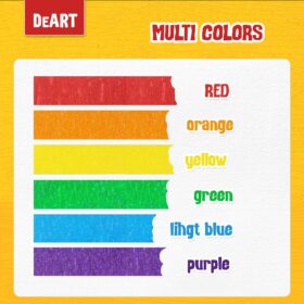 Colored Masking Tape Set – 8 or 12 Pack Vibrant Writable Paper Tape for Arts & Crafts, Labeling, Classroom, and Office Organization (1 inch & 0.6 inch Options)