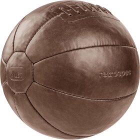 Retrospec Core Weighted Medicine Ball - Soft Touch Vegan Leather Strength & Conditioning Slam Ball - Available 4lb to 30lb