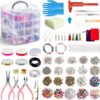 Inscraft Jewelry Making Kit for Adults – 1,960-Piece Complete DIY Bracelet, Necklace & Earring Supplies Set with Tools, Beads, Findings & Organizer Box