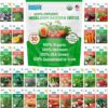 Back to the Roots Organic Heirloom Seed Packets – 30 Count Assorted Vegetable, Fruit & Herb Garden Starter Bundle – Non-GMO, USA Grown & Guaranteed to Grow