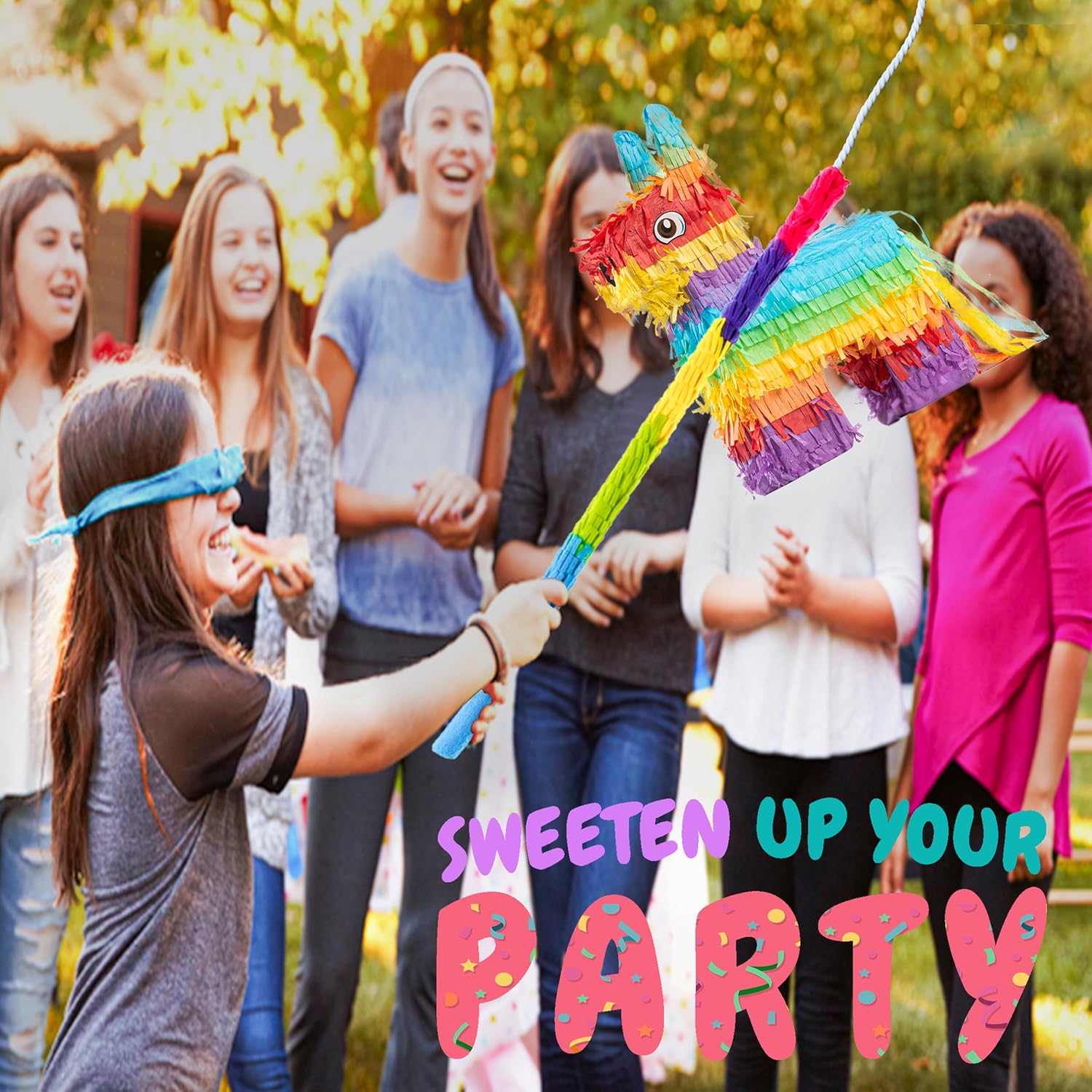 The Award Box Donkey Piñata - 16.5" Fiesta Party Game & Mexican Theme Decoration for Birthdays, Cinco de Mayo & Taco Tuesdays