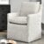 DUHOME Mid-Century Modern Upholstered Armchair – Linen Fabric Living Room Accent Chair with 4 Smooth-Glide Casters