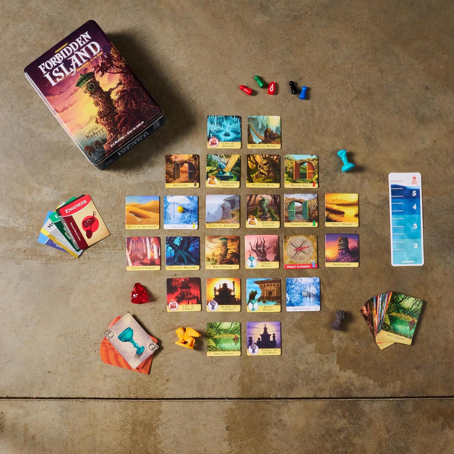 Forbidden Island - Thematic Cooperative Strategy Board Game for Families & Kids