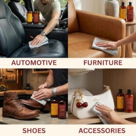 Leather Honey Leather Cleaner – Made in USA, Non-Toxic Formula for Furniture, Car Interiors, Apparel & Tack