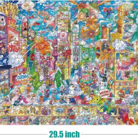 Antelope Time Square Adventure 1000 Piece Jigsaw Puzzle - Vibrant High-Resolution Art, Dust-Free Matte Finish, Precision Cut for Adults & Teens