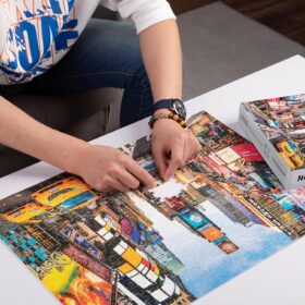 1000 Piece Jigsaw Puzzles for Adults - New York City Cityscape, Premium 27x20 Inch Landscape Puzzle for Family Game Nights & Wall Decor