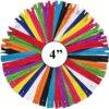 KGS Nylon Zippers for Sewing & Crafts – 4 Inch #3 Zippers (Pack of 10) – Assorted Rainbow Colors for DIY Projects, Dressmaking & Apparel Repair