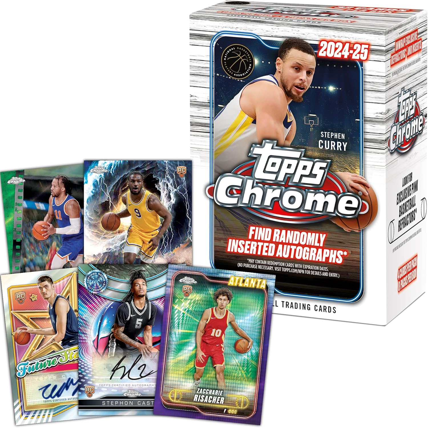 2024-25 Topps Chrome Basketball Value Box - Factory Sealed (32 Cards/Packs)