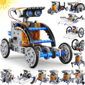 Bottleboom STEM Solar Robot Science Kit – 13-in-1 Educational Engineering Building Set for Kids Boys & Girls Ages 8-12