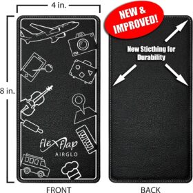 Flex Flap Universal Cell Phone Holder & Tablet Stand – Flexible Travel Accessories for Airplane Tray Tables, Desks & Treadmills