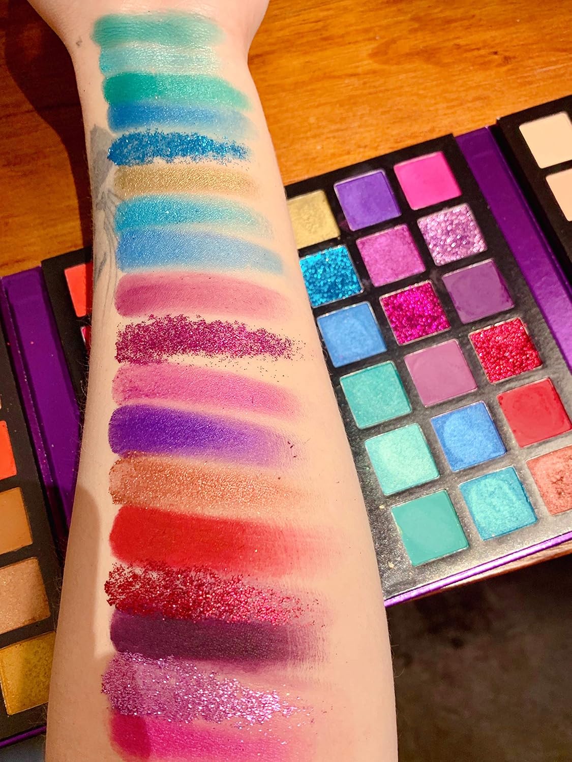 BestLand 72-Color Ultra Secret Eyeshadow Palette – 4-in-1 Matte, Shimmer & Glitter Makeup Kit with Double-Door Design