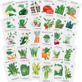 Sereniseed Certified Organic Vegetable Seed Vault – 30 Premium Varieties for Ultimate Garden Survival & Culinary Creations