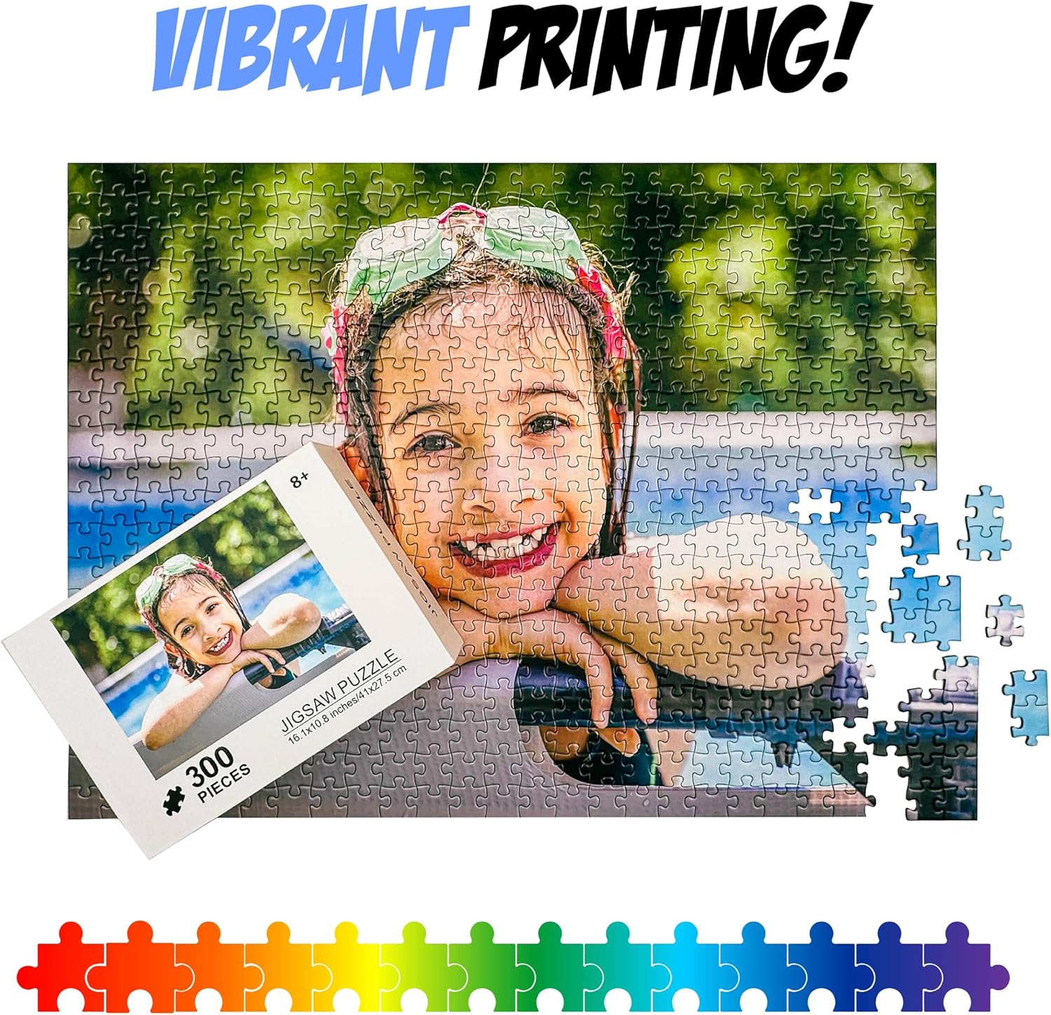 Personalized 300-Piece Photo Jigsaw Puzzle – Custom Gifts for Adults & Kids – Turn Your Favorite Memories into Interactive Fun