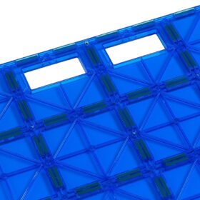 Playmags 12x12 Magnetic Building Stabilizer Board with Carry Handle – Universal Base Plate Compatible with All Major Magnet Tile Brands (Colors May Vary)