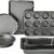 Amazon Basics 6-Piece Nonstick Carbon Steel Bakeware Set – Oven Safe Baking pans for Cakes, Muffins, Cookies & Loaves