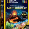 NATIONAL GEOGRAPHIC Earth Science Kit: 100+ Experiments – Grow Crystals, Erupt Volcanoes & Dig for Rocks – Ultimate STEM Learning Gift for Kids