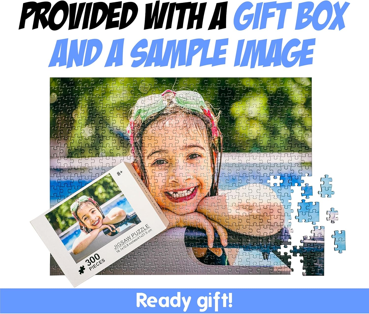 Personalized 300-Piece Photo Jigsaw Puzzle – Custom Gifts for Adults & Kids – Turn Your Favorite Memories into Interactive Fun
