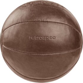 Retrospec Core Weighted Medicine Ball - Soft Touch Vegan Leather Strength & Conditioning Slam Ball - Available 4lb to 30lb
