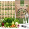 Organo Republic Winter Vegetable Garden Seeds Kit - 25 Variety Pack, 27,000+ Non-GMO Heirloom Seeds for Indoor & Outdoor Planting Includes Broccoli, Carrot, Kale, Radish & Bonus Gardening Tools