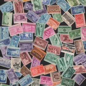 75-Count Lot of Vintage US Postage Stamps – Mint Condition Commemorative Collection for Collectors & Hobbyists