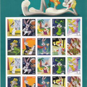 USPS Forever Postage Stamps Bugs Bunny Sheet of 20 – Celebrating 80 Years & 10 Classic Masquerades