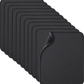 Zhithink 11-Pack Premium Mouse Pads – Durable Non-Slip Desk Mats with Reinforced Stitched Edges, Washable & Water-Resistant Smooth Surface for Office, Gaming & Home (Black, 10.2 x 8.2 Inches)