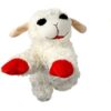 Multipet Look Who's Talking 10🐑 Lamb Chop Plush Dog Toy with Squeaker | Officially Licensed Interactive Pet Play & Cuddly Companion (White)