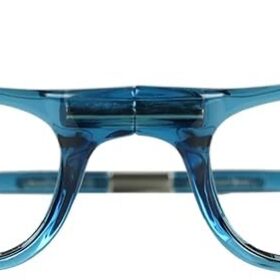 CliC Unisex Original Expandable Magnetic Reading Glasses - Adjustable M-XL Headband, Durable TR90 Frame, 3.00 Power (Jean Blue)