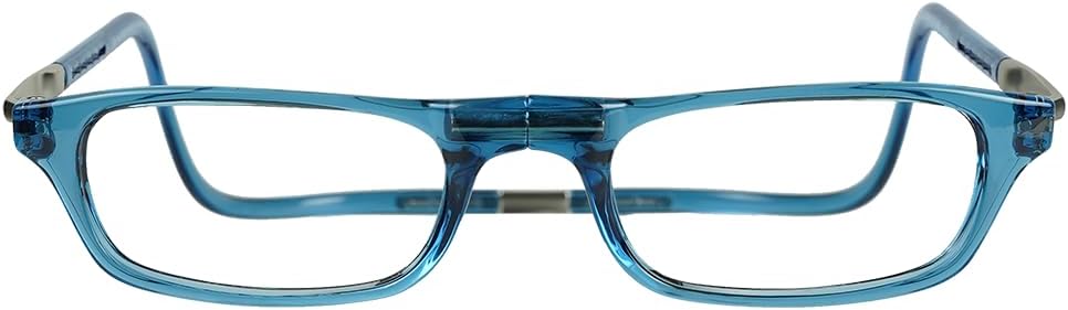 CliC Unisex Original Expandable Magnetic Reading Glasses - Adjustable M-XL Headband, Durable TR90 Frame, 3.00 Power (Jean Blue)