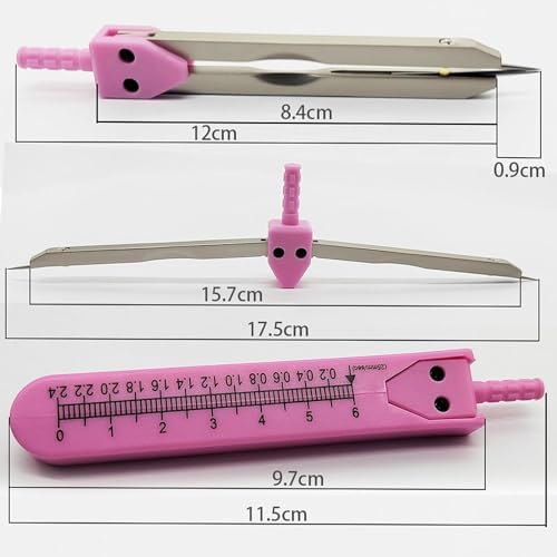 Purple EKG Calipers – Premium ECG Measurement Tool for Medical Professionals, Nurses, and Students