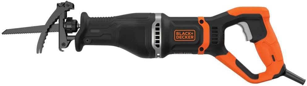 BLACK+DECKER BES301K 7-Amp Reciprocating Saw with Tree Branch Removal Shoe