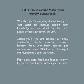Poop and Learn: 1,001 Useless Facts for Your Time on the Throne | The Ultimate Funny Bathroom Trivia Book & Gag Gift for Curious Minds