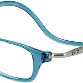 CliC Unisex Original Expandable Magnetic Reading Glasses - Adjustable M-XL Headband, Durable TR90 Frame, 3.00 Power (Jean Blue)