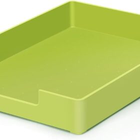 Green Stackable Letter Tray – A4 Desk Drawer Organizer for Office, School & Home File Storage