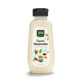 365 by Whole Foods Market Organic Mayonnaise – 11.2 Fl Oz Jar, USDA Certified Organic & Gluten-Free Spread