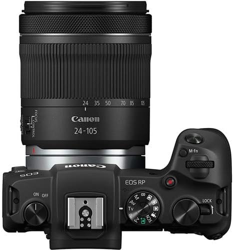 Canon EOS RP Full-Frame Mirrorless Camera Kit with RF 24-105mm Lens | 26.2MP CMOS, 4K Video, Wi-Fi & Bluetooth - Compact & Lightweight for Travel & Vlogging (Black)