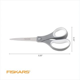 Fiskars All-Purpose Scissors with SoftGrip – High-Performance Stainless Steel Shears for Office, Craft, and Home