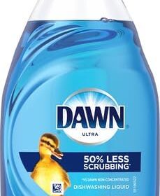 Dawn Ultra Original Scent Dishwashing Liquid - 7 oz Travel Size Bottle - 3X Grease Cleaning Power