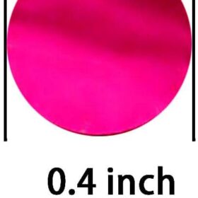 Hot Pink Metallic Foil Confetti - 1.3 oz Circle Dots Table Scatter for Weddings, Bachelorette Parties, Baby Showers & Girls Birthday Decorations