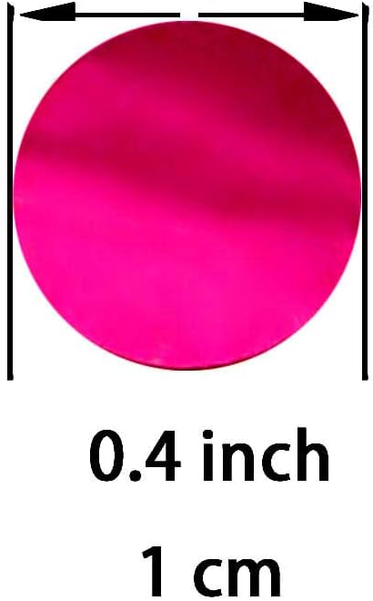 Hot Pink Metallic Foil Confetti - 1.3 oz Circle Dots Table Scatter for Weddings, Bachelorette Parties, Baby Showers & Girls Birthday Decorations