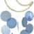 Handcrafted Capiz Shell Wind Chimes - 22 Inch Coastal Outdoor & Indoor Decor, Beach Style Blue Moon Shells, Perfect for Garden, Patio, and Home