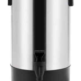 SYBO SR-CP Commercial Grade Stainless Steel Coffee Urn & Hot Water Dispenser - 30-Cup (4.5L) Large Capacity for Catering, Hotels, and Buffets