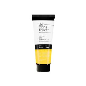 De-construction SPF 55+ PA+++ Lightweight Gel Sunscreen - Broad Spectrum UVA/UVB Protection, Non-Greasy Daily Defense, 50g