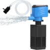 DaToo 120GPH Submersible Aquarium Filter – Ultra-Quiet 4W Internal Pump with Adjustable Air Flow for 5-15 Gallon Freshwater & Saltwater Tanks