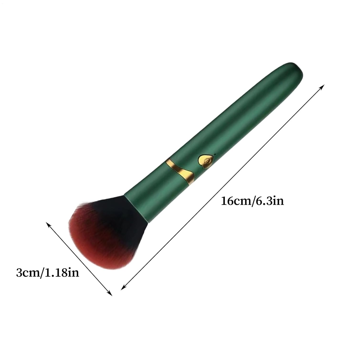 Electric Makeup Brush – USB Rechargeable Vibrating Foundation Tool for Seamless Blending | Waterproof Portable Face Brush for Liquid, Cream & Powder