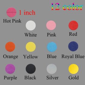 5000 Pcs 1-inch Hot Pink Tissue Paper Confetti Circles - Eco-Friendly Biodegradable Party Decor for Weddings, Birthdays, Baby Showers & Gender Reveals