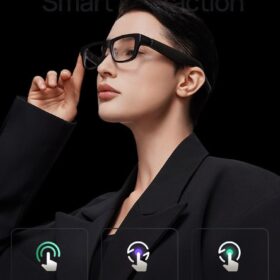 NextGen AI Smart Glasses with AR Display – Real-Time Translation Teleprompter, Bluetooth Audio & Hands-Free Navigation for Travel & Business
