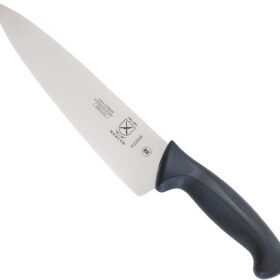 Mercer Culinary M22608 Millennia 8-Inch Chef's Knife with Ergonomic Black Handle - High-Carbon Professional Kitchen Cutlery