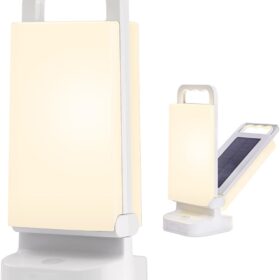 Solar Camping Lantern with 6000mAh Power Bank - Dimmable USB Rechargeable LED Light, 80+ Hour Runtime, IPX4 Waterproof Emergency Light for Hurricane, Power Outage & Outdoor Survival